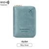 2024 RFID Anti-Magnetic Passport Holder: Zippered Travel & Document Storage Bag