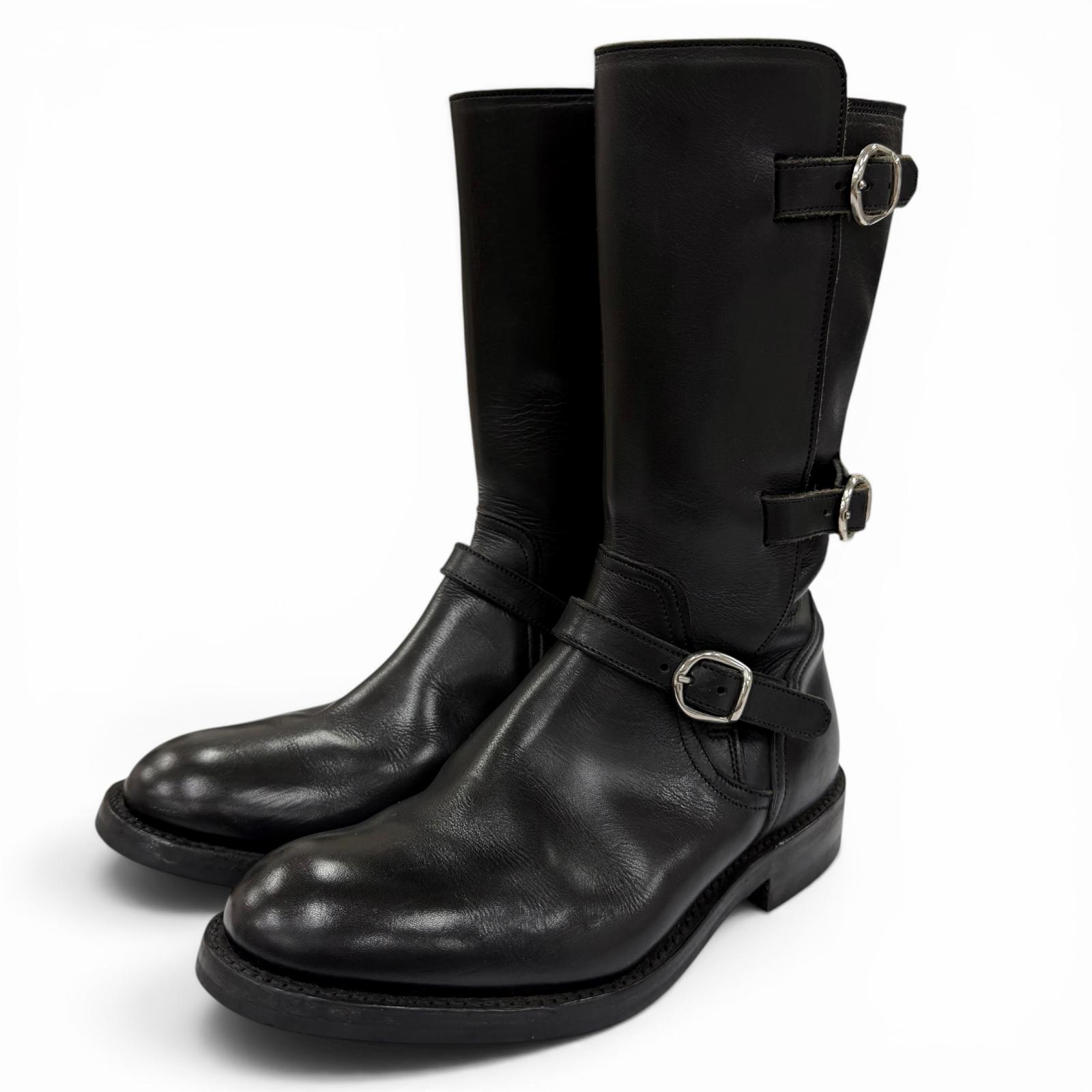 Very Good Tricker s short boots Engineer motorcycle boots black leather L7220 Used