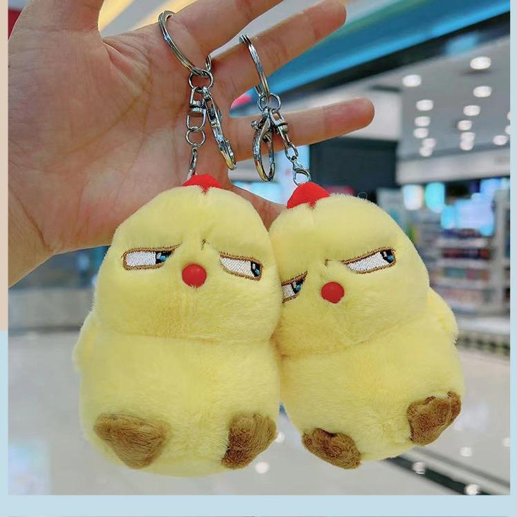 

Cute Baby Chicken Keychain Plush Toy Pendant Height 11 cm