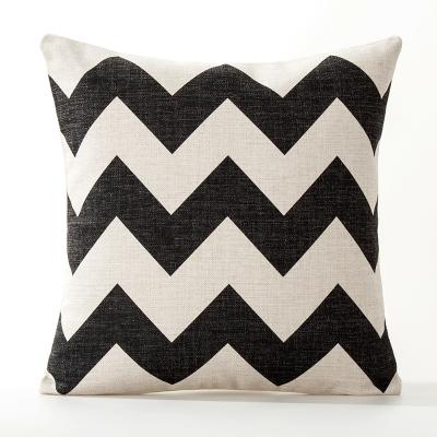 England Geometric Black Cushion Geometry Stripe Pillow Covers Decorative Home Decor Pillowcase