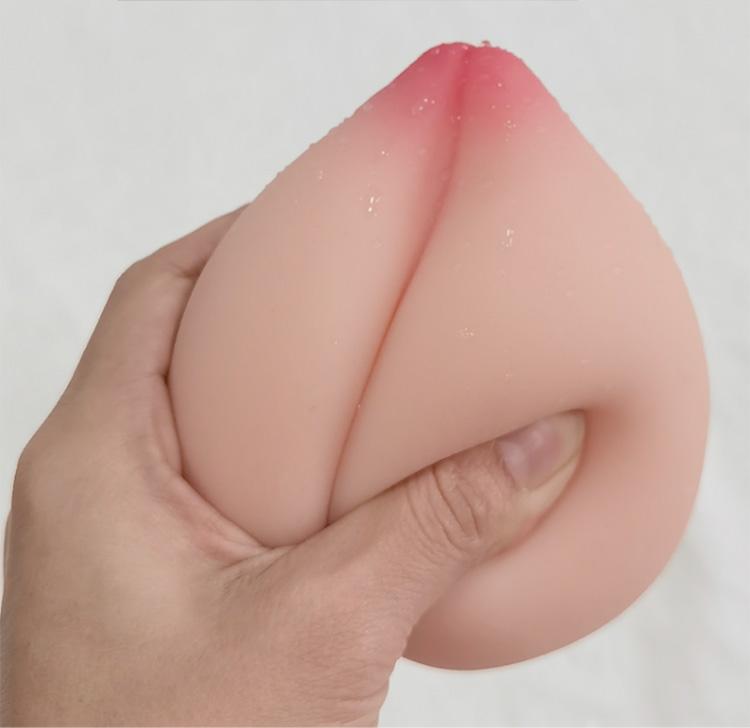 Peach Realistic Male Masturbator Soft Pussy Stress-Reducing Sex Toys Soft Touch Male Sex Toys or Adult 18+