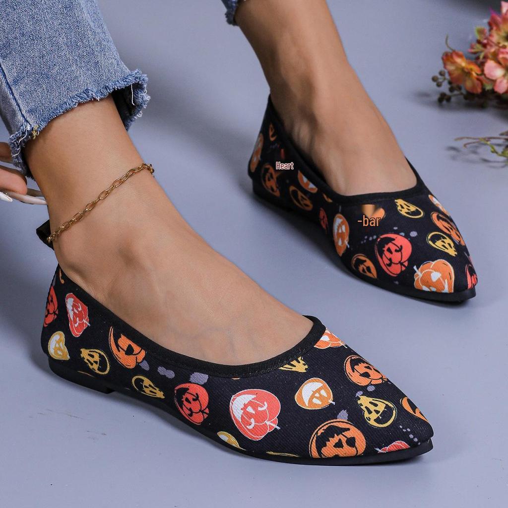 Women's Pointed Toe Slip-on Loafers - Spring & Autumn Collection, Low Heel, Casual, Shallow Mouth, Plus Size Available