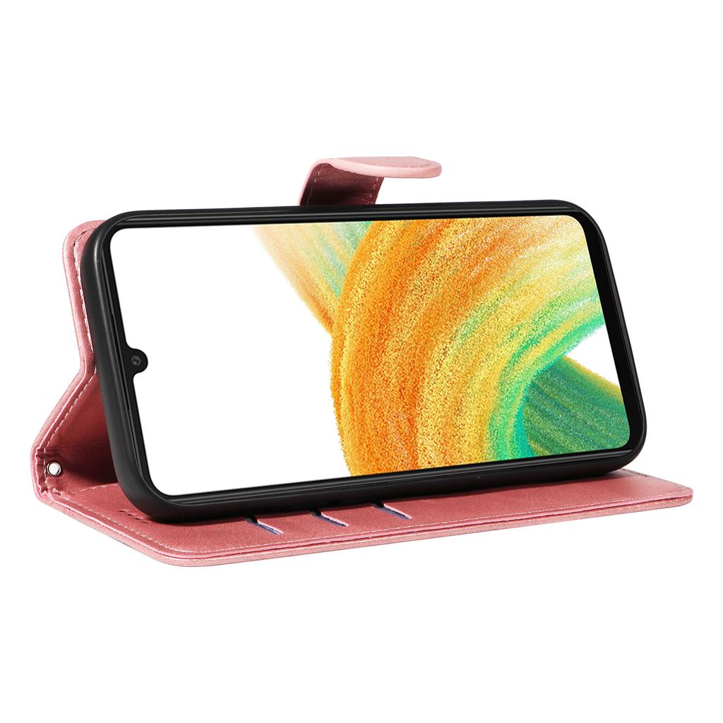 For Samsung Galaxy A53 5G Wallet Case T-Shaped Lines Leather Phone Cover