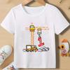 Excavator 13Y Children Tshirts Summer Boys Girls Birthday Casual Funny Tops Kids Comfortable Crew Neck Short Sleeve Tshirts