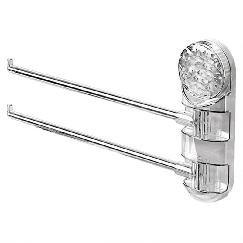 Mocny wieszak na ręczniki łazienkowe Elegancki wieszak na ręczniki z przyssawką Ścienny organizer na ręczniki do łazienki