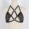 Mujer Sexy Transparente Color Sólido Encaje Espalda Descubierta Adelgazante Tentación Push Up Sujetador
