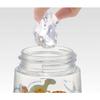 Skater Dinosaur Picture Water Bottle, 480ml Clear Bottle with Straw, for Boys, PDSH5-A