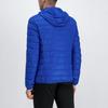Emporio Armani EA7 Letter And Number Print Hooded Zip-Fit Casual Down Jacket Men Outerwear Blue 8NPB02-PN29Z-1598
