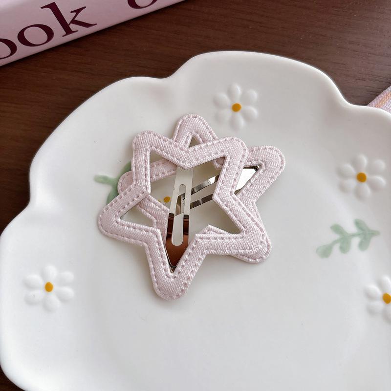 

2Pcs/Set Sweet Colorful Polka Dot Fabric Bow Hair Clip Pearl Princess Barrettes for Girls Kids Cute Clip Headwear Accessories