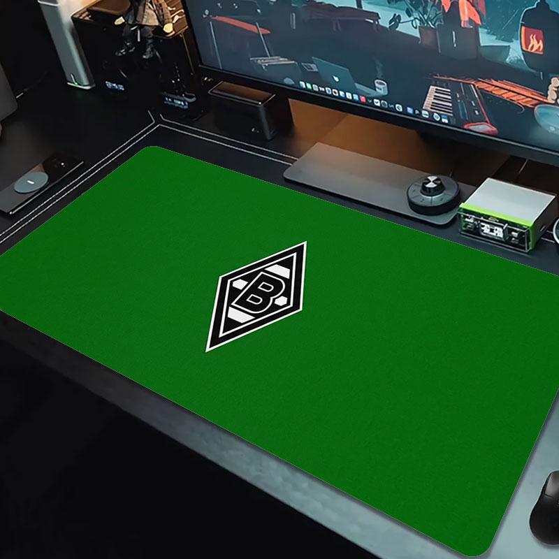 Borussia Großes Mauspad Große Gaming-Tischunterlage Rutschfest Laptop Tablet Großes Mauspad XXL Matte Mini-PC Spielmatte Mit Verriegeltem Rand