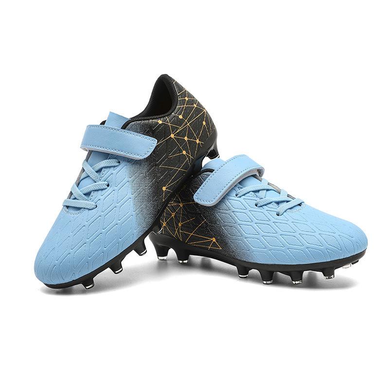 Boys and girls broken nails Velcro football shoes professional training sneakers student long nails sneakers size 29-39
