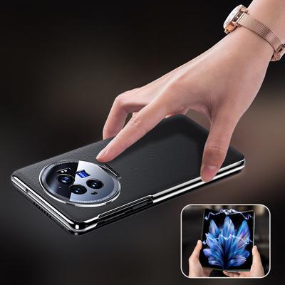 It Is Suitable for The VivoXfold3 Phone Case with An Invisible Stand and A Full-package Business Men's Por Leather Case for The Xfold3pro