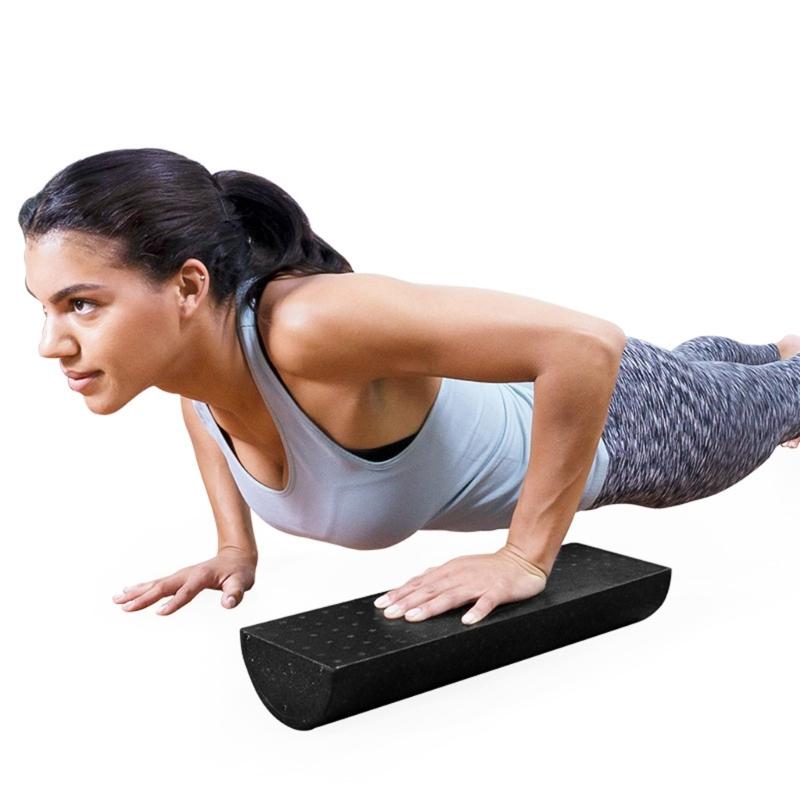 Schaumstoff Pilates Rolle Übungsrolle Tiefengewebs-Muskelmassage Triggerpunkte Muskeln Mini Pilates Massage Rolle Block