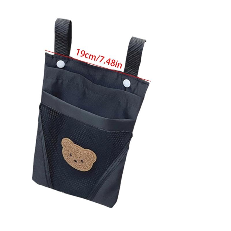 Kids Scooter Hanging Bag Cartoon Animal Pattern Large Capacity Organiser with Large Pocket for Bicycles Strollers