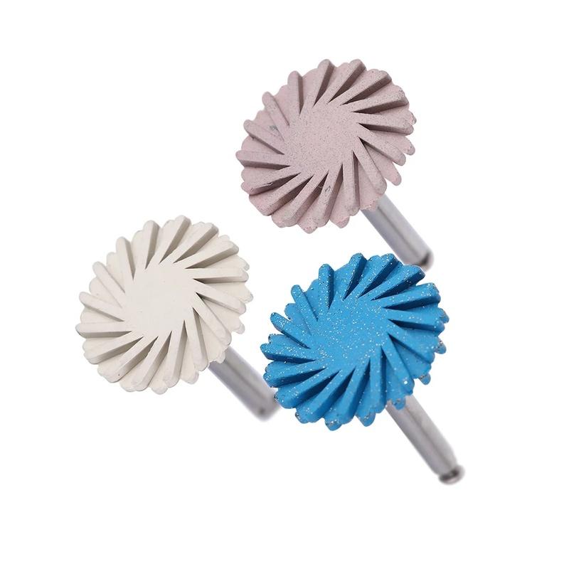 6Pcs/Pack Dental Composite Polishing Diamond System Disc Oral Hygiene Teeth Polishing Kits Spiral Flex Brush