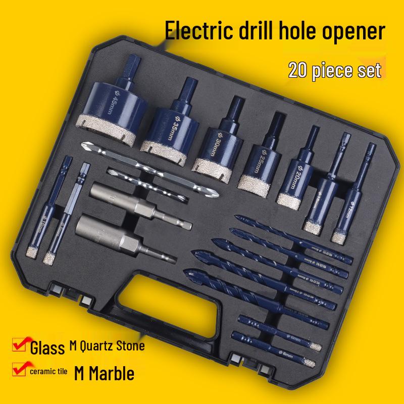 Tile Drilling Bits Set for Angle Grinders - Ceramic, Marble, Glass