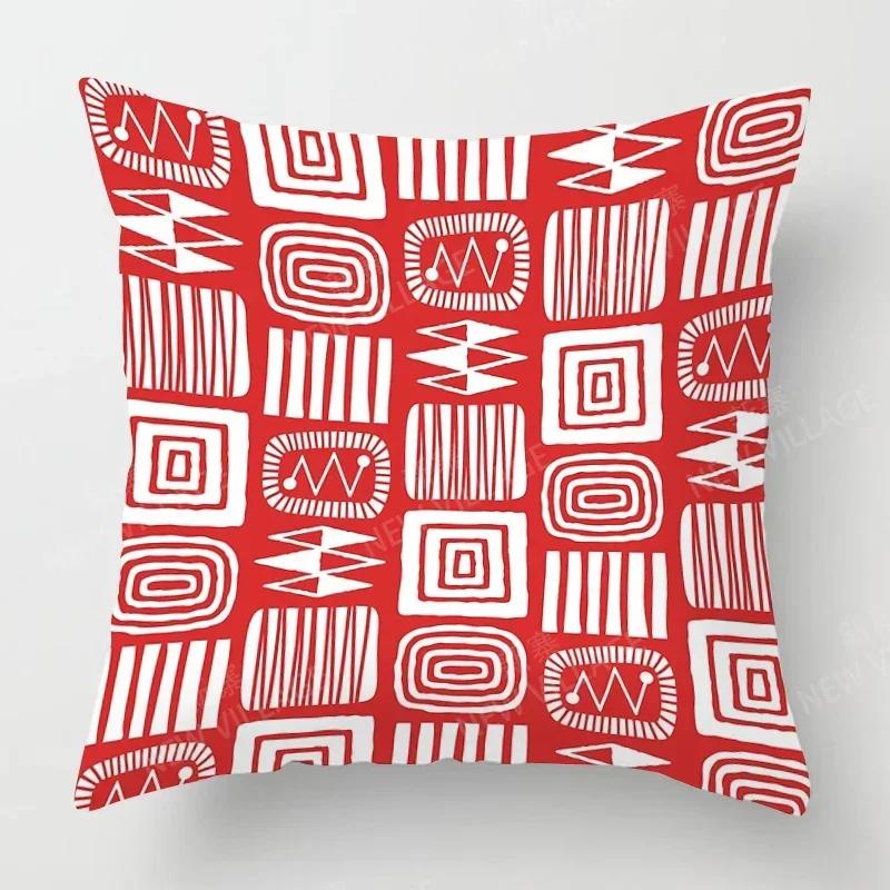 Nordic Fall Home Decor Autumn Throw Pillow Case Sofa Cushion Cover Modern Geometry