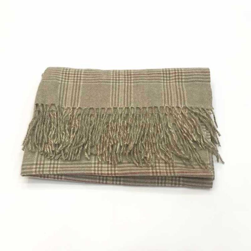 Autumn and winter new imitation cashmere shawl versatile thickened warm Korean version fringed plaid scarf women