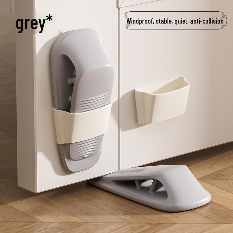 Retractable Silicone Door Stopper & Anti-Collision Windproof Blocker