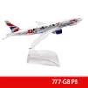 16CM Diecast Alloy 737 747 757 777 787 Airplane Model Toy Plane Collected Gift Series for Collectible Display