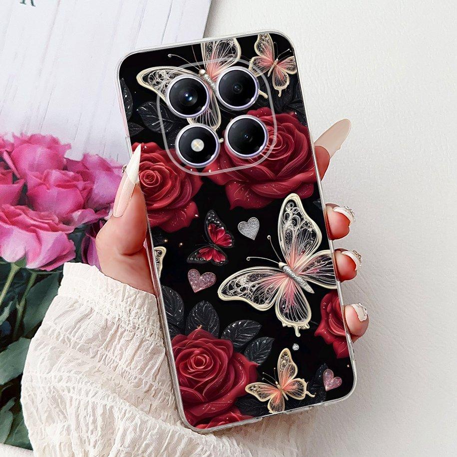 For Xiaomi Redmi Note 14 Pro Plus Case New Popular Flower Marble Soft Silicone Cover For Xiaomi Redmi Note 14 Pro Global Capinha