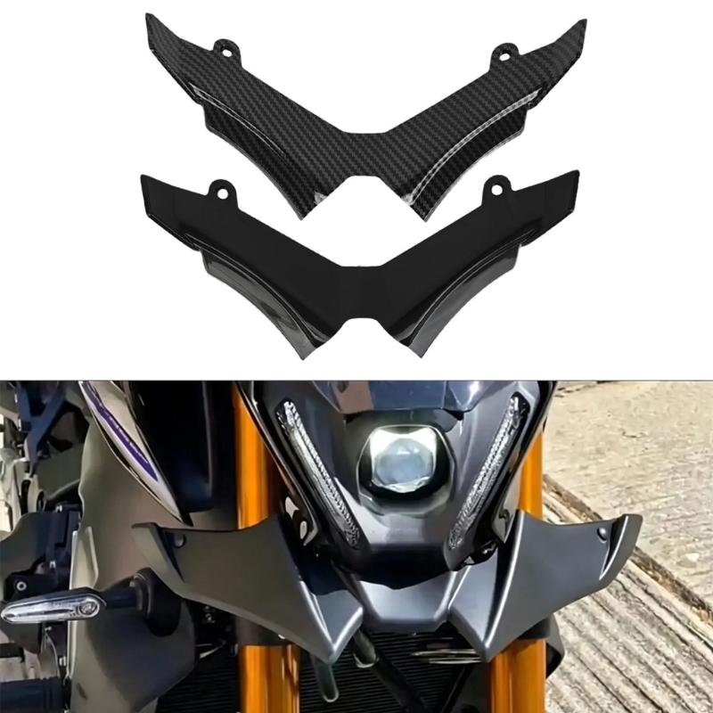 Front Beak Spoiler Trim Panel, ABS Lower Fairing Piece for 2018-2025 Front-End Fitment, Screw Washer Set, Street Style