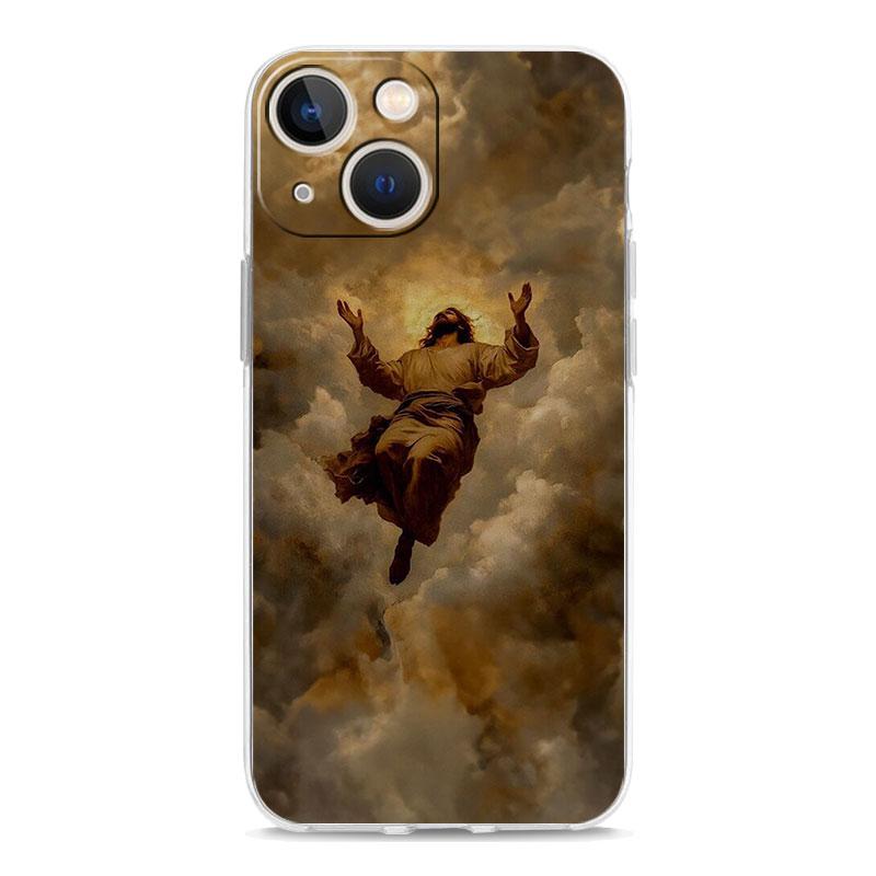 Phone Case For iPhone 17 Air Cases iPhone 16 15 12 13 14 Pro Max SE 7 8 Plus iPhone11 Clear Soft Cover Christian Bible Jesus