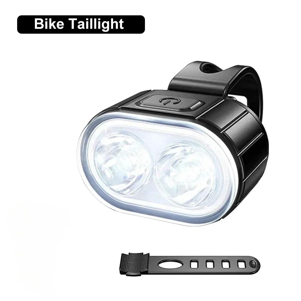 Bike Taillight USB Rechargeable LED Bicycle Lighting Waterproof Cycling Flashing Safety Warning Lamp Bicycle Lantern Accessories