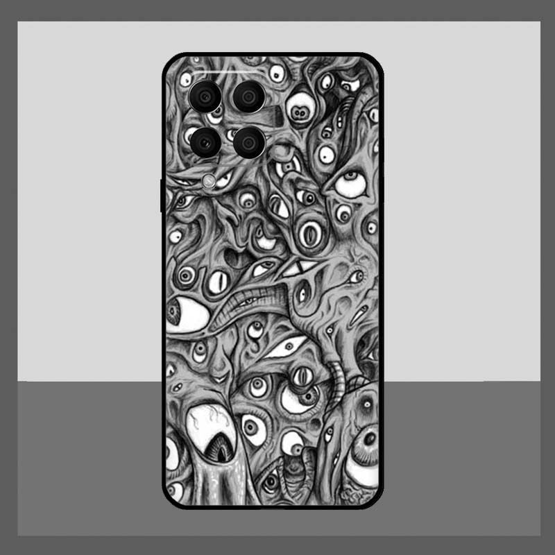 Scary Face Eyes Case For Samsung Galaxy M11 M31 M14 M34 M54 M12 M32 M52 M15 M13 M06 M16 M36 M56 M53 M35 M55