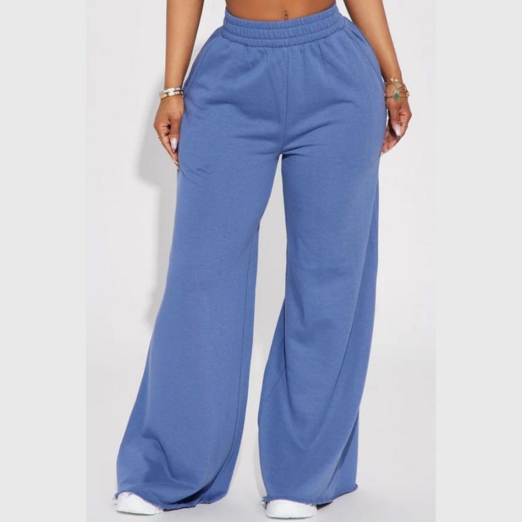 Pantaloni della tuta casual da donna a vestibilità larga con elastico in vita per yoga e uso quotidiano