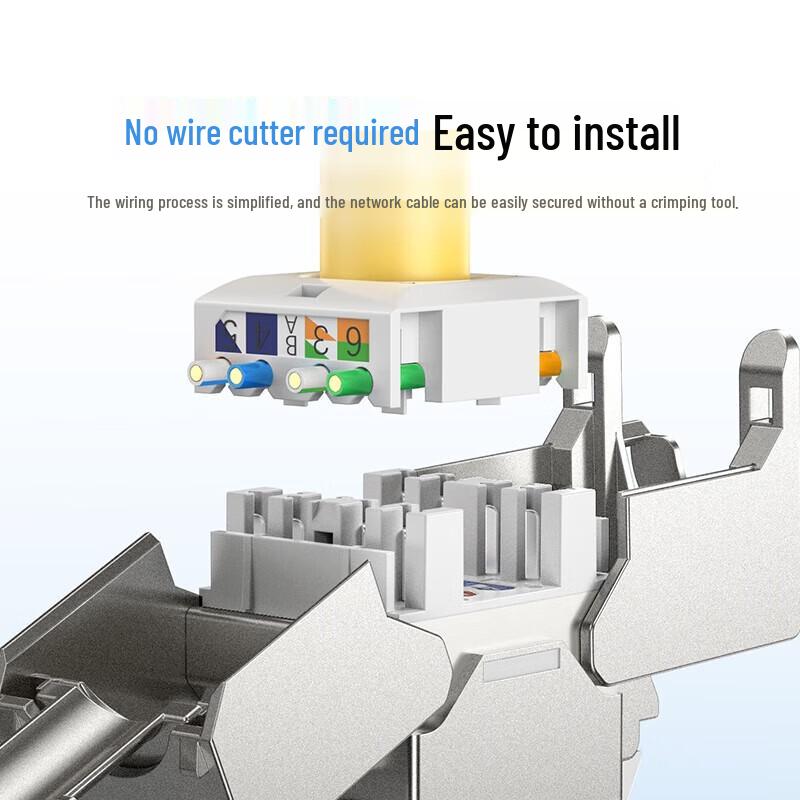 UGREEN CAT6A Shielded Tool-Less RJ45 Keystone Jack