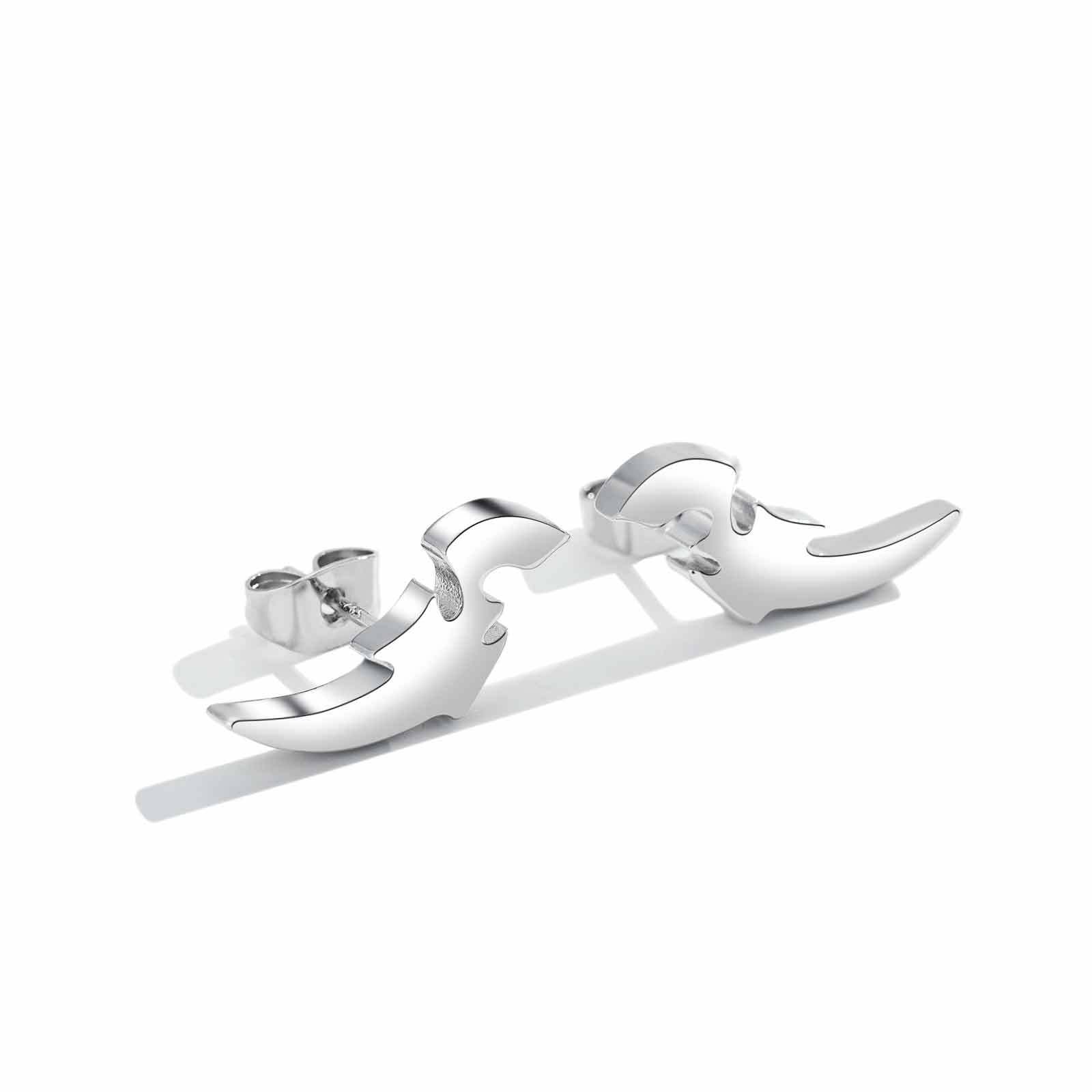 

Crown Keel Stud Earrings Trend Hip Hop Personality Gun Fire Angel Series Earrings Men And Women