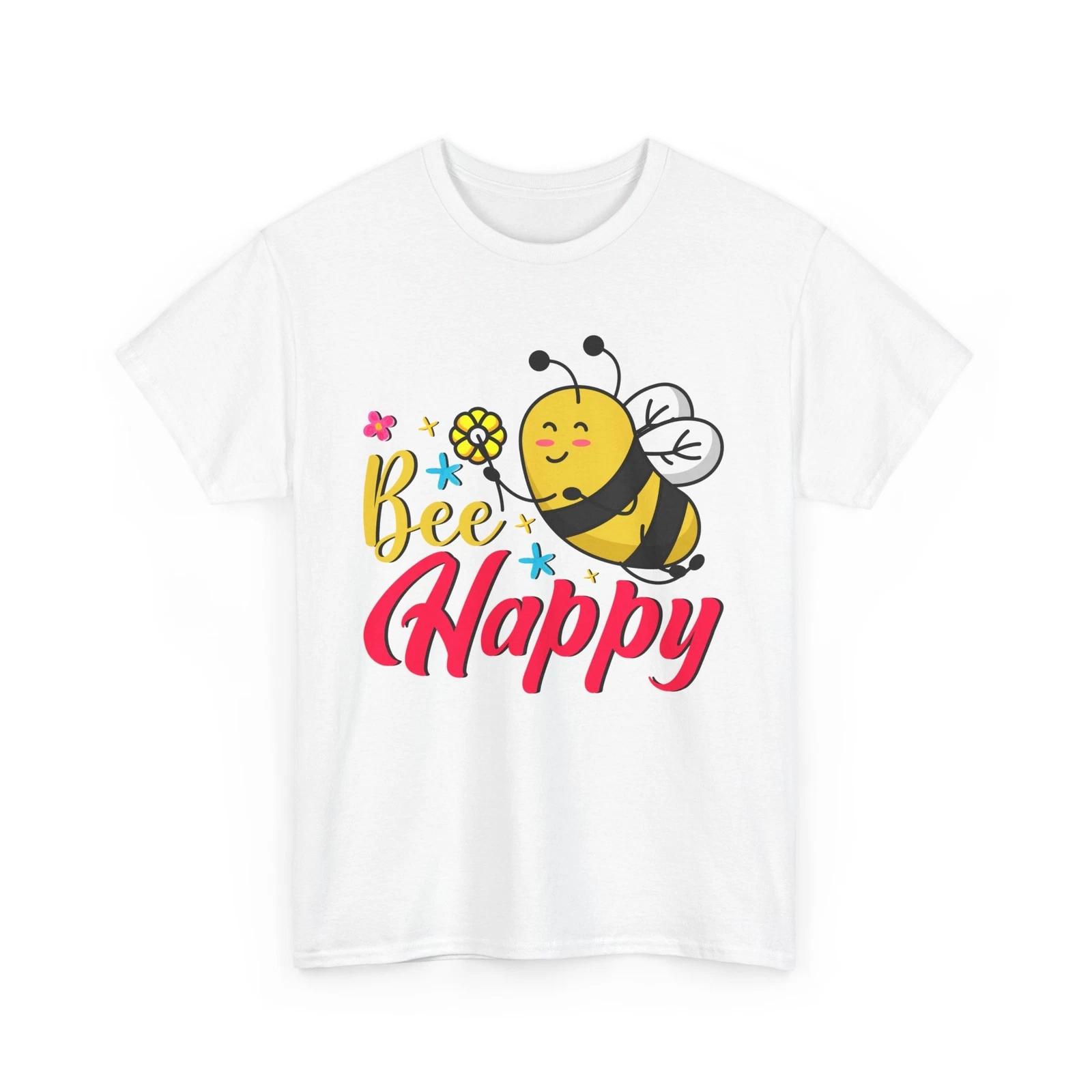 Bee T-Shirt | Save the Bees Shirt | Funny Honeybee Tee | Bee Happy Shirt 2XL