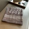 Retro Coffee Carriage Cashew Flower Silk Scarf Tied Waist Fart Curtain Velvet Scarf Large Square Scarf with Shawl Silk Scarf Square Scarf