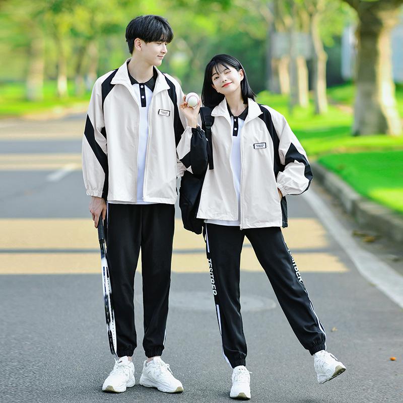 Academy Style Junior High 3-Piece Set: Campus Windbreaker, Autumn Sports Meet Jacket & School Uniform
