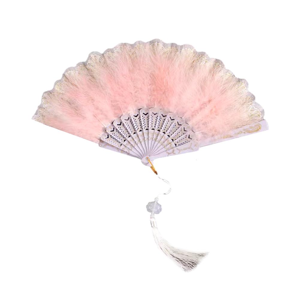 

Новый складной веер из перьев, милая фея, темный готический дворец, танец, веер, подвеска, реквизит для фотосъемки, украшение для свадебной вечеринки