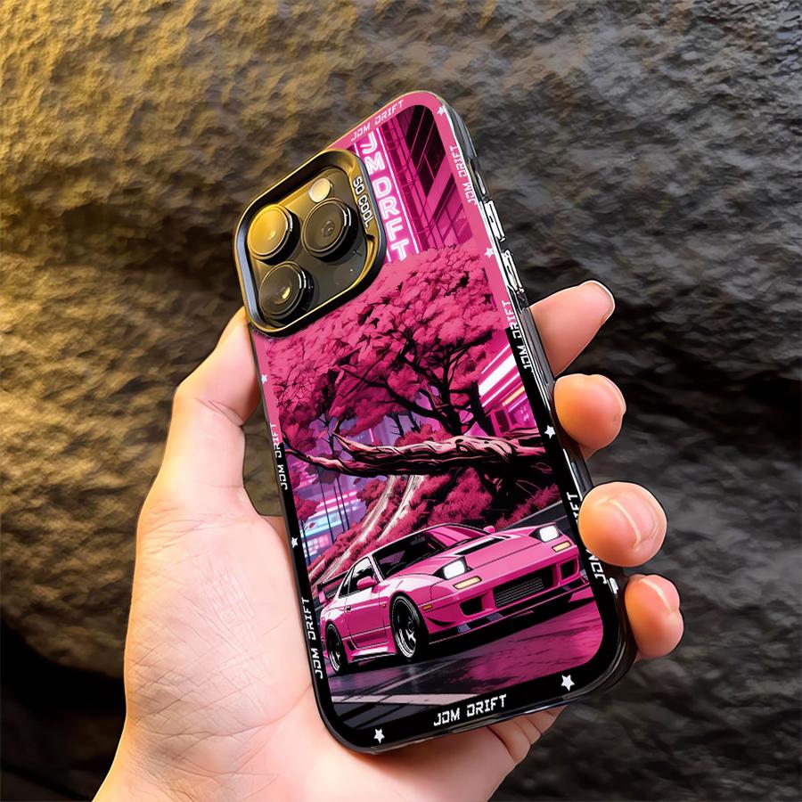 JDM Sportwagen Handyhülle Case für iPhone 17 Pro Max 16 12 Pro 13 Air 14 Plus 15 11