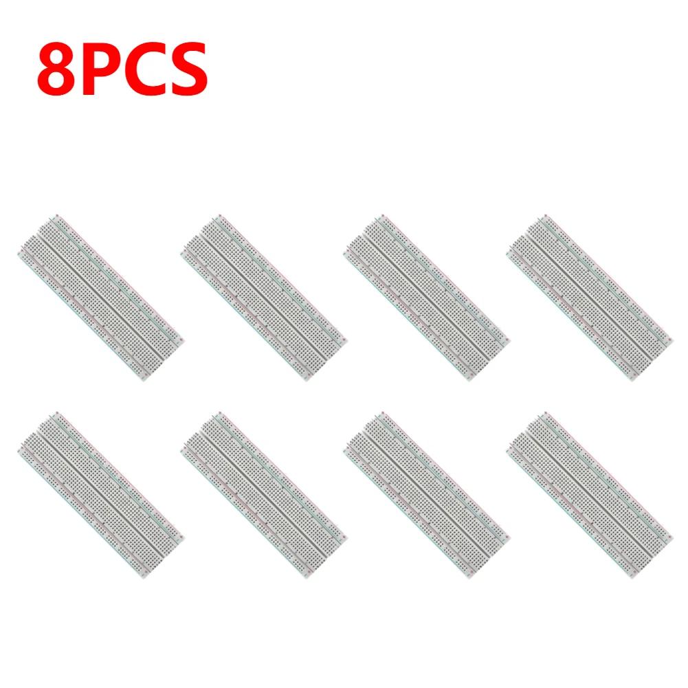 Breadboard 830 Point Circuit Boards Solderless Universal Experiment Boards Spliceable for Circuit Assembly and Commissioning