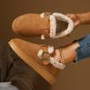 New Winter Women's Snow Boots Thick Bottom Buckle Women's Cotton Shoes Large Women's Shoes