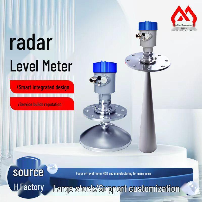 

High-Precision Intelligent Radar Level Gauge: Acid & Alkali Resistant Sensor for River & Chemical Water Levels Flange Greater than DN80