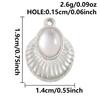 2pcs/Lot Geometric Stainless Steel Spiral Heart Oval Silver Color Charms For Jewelry Making Bulk Handmade Necklace DIY Pendants