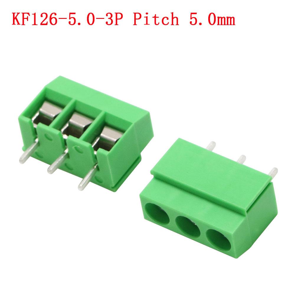 KF103/126/128/301/350/396-2pinový/3pinový rozteč 2,54/3,5/3,81/3,96/5,0/7,5 mm bloková spojovací svorkovnice šroubového typu PCB šroubová svorkovnice