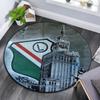 Legia Warszawa pattern round rug,Carpet Rug for Living Room Bedroom Playroom ,Non-slip Floor Mat,Holiday Gifts and Birthday Gifts.