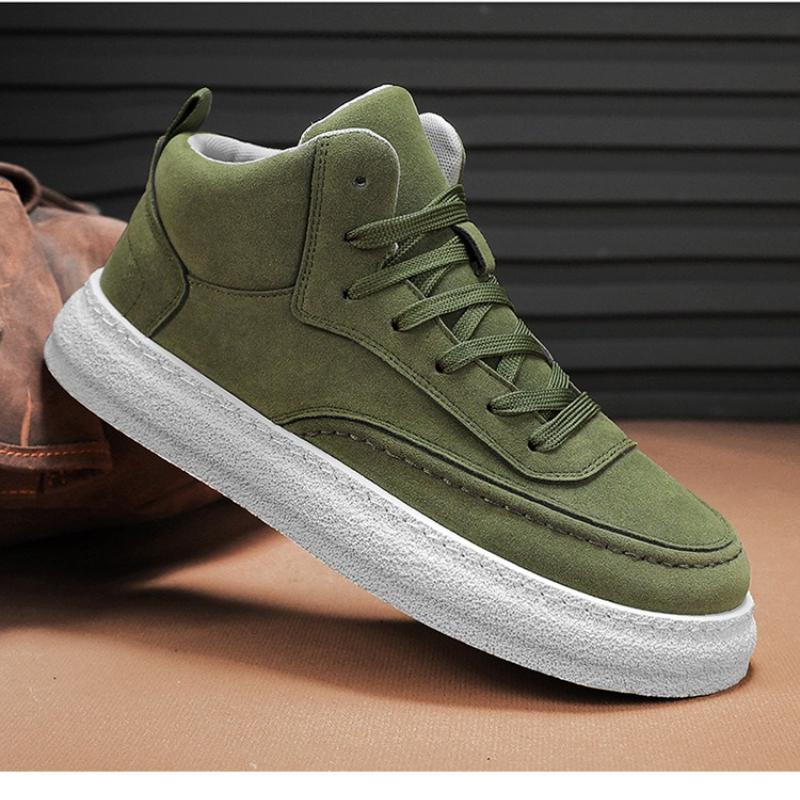 Fashion 2025 New Men's High-Top Breathable Skate Sneakers Thick Sole Comfortable Sports Casual Trendy Streetwear Versatile Fashion Shoes