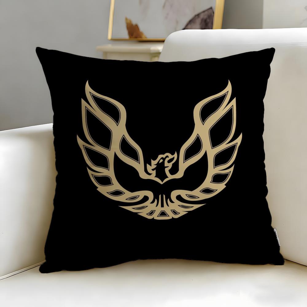 classic car brand Pontiac Cushion Cover Soft EasyWash Pillow Case Versatile for Couch Bed Travel and Office