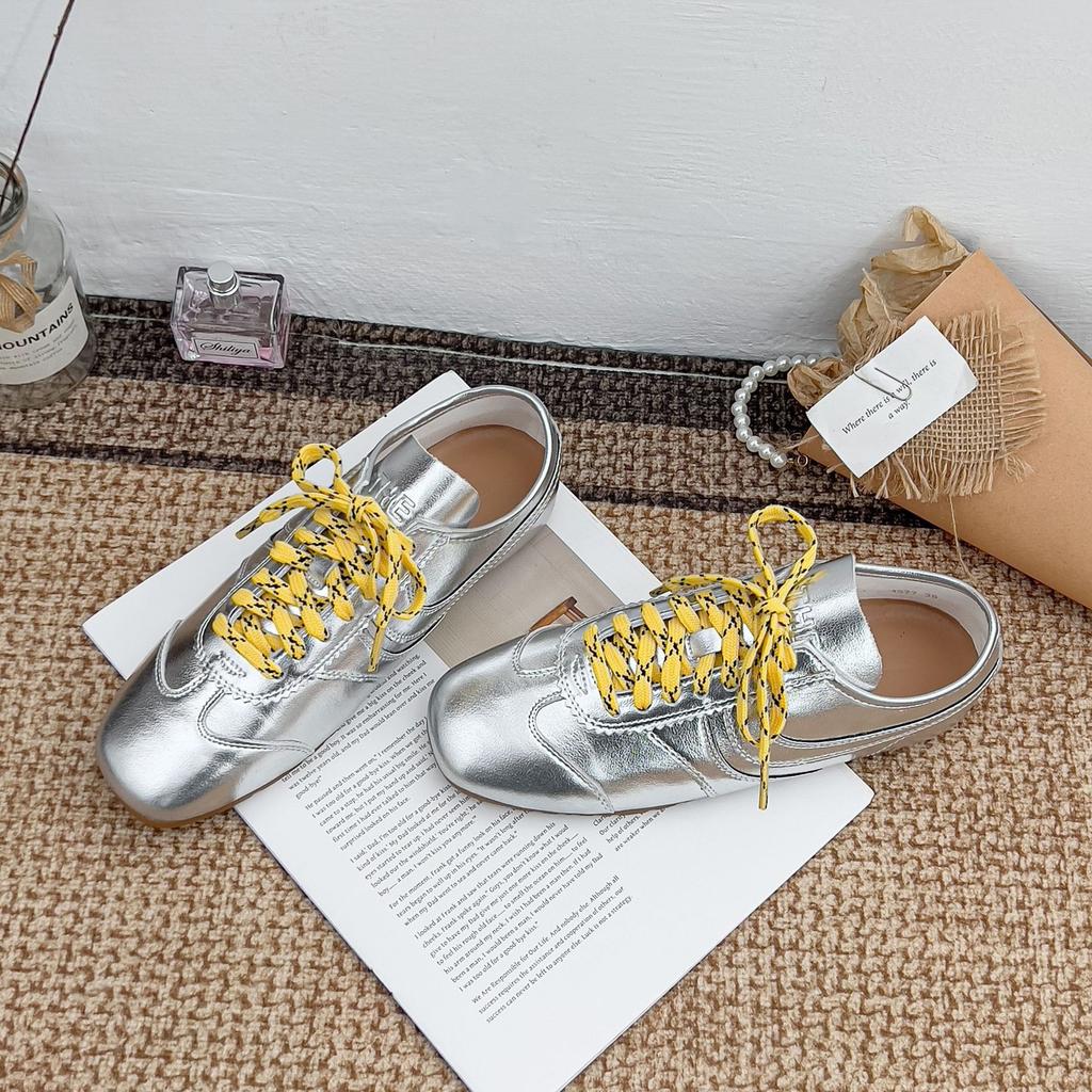 Grape mother summer new retro dad shoes women's trendy cool outer wear high-end sports shoes front lace-up college style