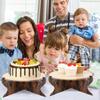 PWood Like Aper Cake Stand For Country Wedding And Birthday Party Decors Forest Style Table Decoration Cupcake Display