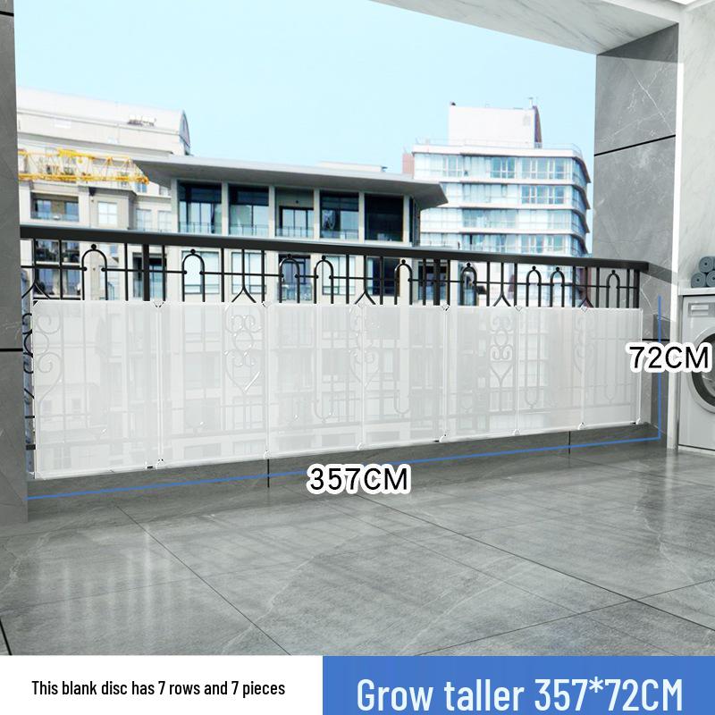 Balcony Privacy & Safety Screen: Rainproof, Dustproof, Pet-Protective Enclosed Railing