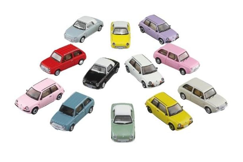 

AOSHIMA Skynet Blind Toy 164 Nissan Pike Car Collection 12 предметов в коробке
