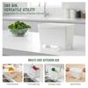 White Plastic Kitchen Sink Food Waste Collector Self Drain Spout Easy Clean For Home Kitchen Use